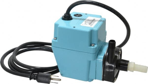 Little Giant Pumps - 1/40 HP, 5.1 psi, Nylon Miniature Submersible Pump - 1/2 Inch Inlet, 1/4 Inch Outlet, 6 Ft. Long Power Cord, 1.7 Amp - Exact Tooling