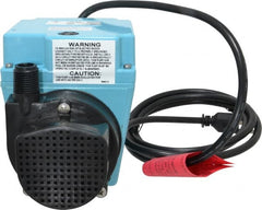 Little Giant Pumps - 1/12 HP, 10.6 psi, Aluminum Miniature Submersible Pump - 3/4 Inch Inlet, 1/2 Inch Outlet, 6 Ft. Long Power Cord, 3.5 Amp - Exact Tooling