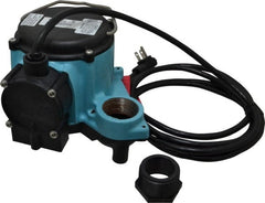 Little Giant Pumps - 1/3 hp, 115 Amp Rating, 115 Volts, Integral Diaphragm Operation, Dewatering Pump - Cast Iron Housing - Exact Tooling