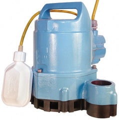 Little Giant Pumps - 1/2 hp, 10.5 Amp Rating, 115 Volts, Integral Mechanical Float Operation, Effluent Pump - Cast Iron Housing - Exact Tooling