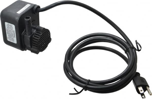 Little Giant Pumps - 1/125 HP, 3 psi, Aluminum Miniature Submersible Pump - 1/4 Inch Inlet, 1/2 Inch Outlet, 6 Ft. Long Power Cord, 0.6 Amp - Exact Tooling