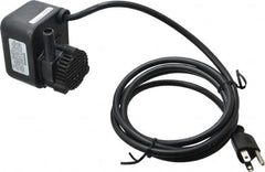 Little Giant Pumps - 1/125 HP, 3 psi, Aluminum Miniature Submersible Pump - 1/4 Inch Inlet, 1/2 Inch Outlet, 6 Ft. Long Power Cord, 0.6 Amp - Exact Tooling
