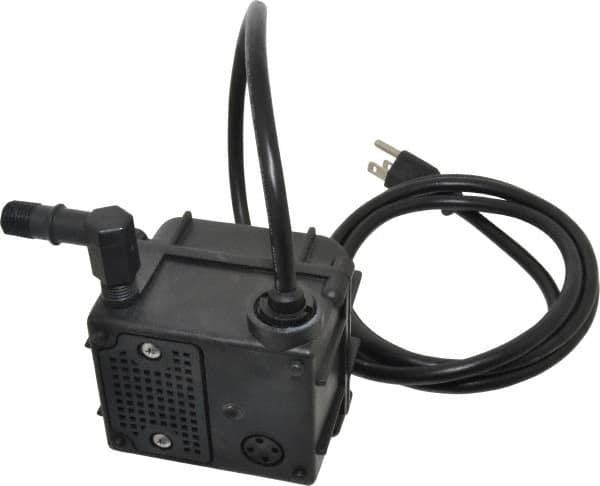 Little Giant Pumps - 1/60 HP, 2 psi, Nylon Miniature Submersible Pump - 1/4 Inch Outlet, 6 Ft. Long Power Cord, 0.5 Amp - Exact Tooling