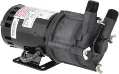 Little Giant Pumps - 1/25 HP, 7 Working PSI, 16.2 Shut Off Feet, Magnetic Drive Pump - 3100 RPM, 1 Phase, 60 Hz, 1.3 Amps - Exact Tooling