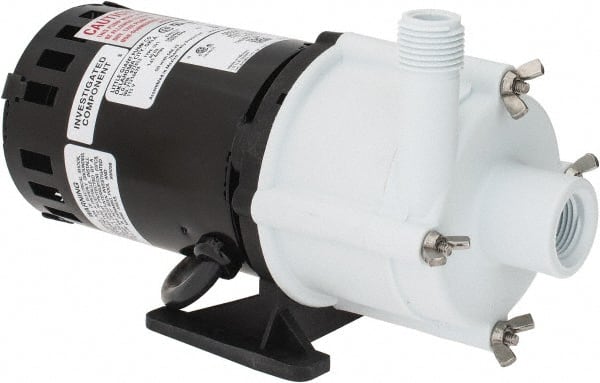 Little Giant Pumps - 1/30 HP, 14.6 Shut Off Feet, Magnetic Drive Pump - 3100 RPM, 1 Phase, 60 Hz - Exact Tooling