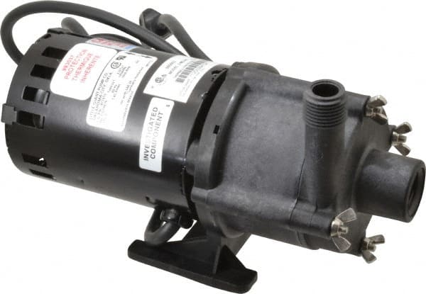 Little Giant Pumps - 1/30 HP, 6.3 Working PSI, 14.6 Shut Off Feet, Magnetic Drive Pump - 3100 RPM, 1 Phase, 60 Hz, 1.7 Amps - Exact Tooling