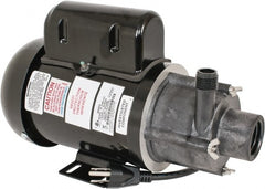 Little Giant Pumps - 1/8 HP, 12.7 Working PSI, 29.3 Shut Off Feet, Magnetic Drive Pump - 2850 RPM, 1 Phase, 60 Hz, 3 Amps - Exact Tooling
