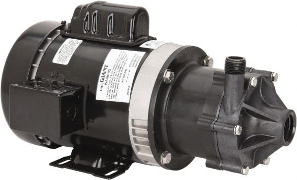 Little Giant Pumps - 1/3 HP, 18.2 Working PSI, 40-1/2 Shut Off Feet, Magnetic Drive Pump - 3450 RPM, 1 Phase, 60 Hz, 5 Amps - Exact Tooling