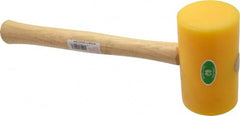 Garland - 1-1/2 Lb Head Polyethylene Mallet - 14" OAL, 16-1/2" Long Wood Handle - Exact Tooling
