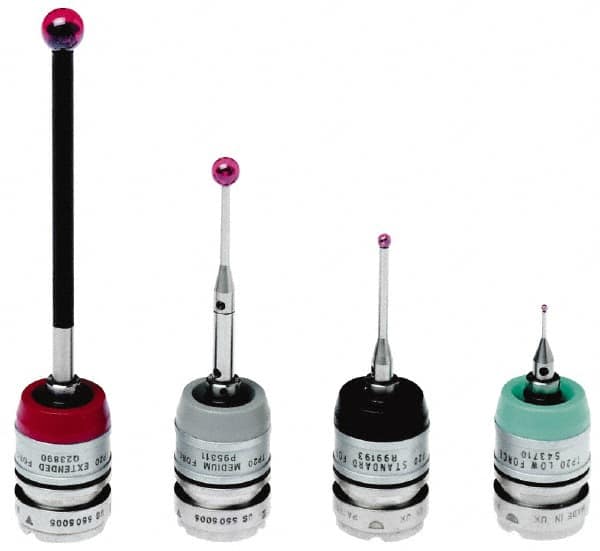 Renishaw - M8 Thread, 0.35 micro m Accuracy, Standard Force CMM Probe and Stylus Module - 38mm Long, Includes Standard Force Module for TP 20 Probe - Exact Tooling