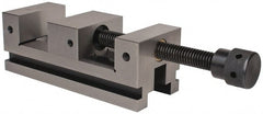 Interstate - 3-7/8" Jaw Width, 4-3/4" Jaw Opening Capacity, 1-9/16" Jaw Height, Toolmaker's Vise - V-Groove Jaw, 0.0001" Parallelism, 0.0002" Squareness, 10.23" OAL x 3-3/4" OAH - Exact Tooling
