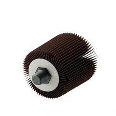 3M - 1" Diam x 1" Face Width, Medium Aluminum Oxide Coated Mounted Flap Wheel - Exact Tooling