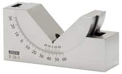 SPI - 3 Inch Long x 1 Inch Wide x 1-11/32 Inch High, 0 to 60° Adjustable Angle Block - 50-55 RC Hardness - Exact Tooling