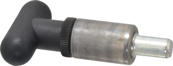 Gibraltar - 1/2" Pin Diam, 7/8" Usable Length, T Handle Quick Release Pin - 1-1/2" OAL, Plastic Handle - Exact Tooling