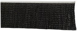 PRO-SOURCE - 1/2" Back Strip Brush Width, Metal Black Nylon Strip Brush - 3" Bristle Length, Nylon, 36" OAL - Exact Tooling