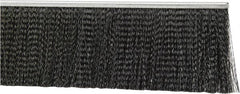 PRO-SOURCE - 1/2" Back Strip Brush Width, Metal Black Nylon Strip Brush - 4" Bristle Length, Nylon, 36" OAL - Exact Tooling