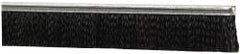 PRO-SOURCE - 1/2" Back Strip Brush Width, Metal Black Nylon Strip Brush - 1" Bristle Length, Nylon, 72" OAL - Exact Tooling