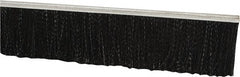 PRO-SOURCE - 1/2" Back Strip Brush Width, Metal Black Nylon Strip Brush - 3" Bristle Length, Nylon, 72" OAL - Exact Tooling