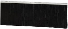 PRO-SOURCE - 5/16" Back Strip Brush Width, Metal Black Nylon Strip Brush - 4" Bristle Length, Nylon, 36" OAL - Exact Tooling