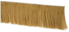 PRO-SOURCE - 1/2" Back Strip Brush Width, Stainless Steel Back Strip Brush - 6" Bristle Length, Brass, 36" OAL - Exact Tooling