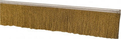 PRO-SOURCE - 1/2" Back Strip Brush Width, Stainless Steel Back Strip Brush - 2" Bristle Length, Brass, 72" OAL - Exact Tooling