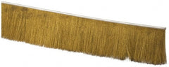 PRO-SOURCE - 1/2" Back Strip Brush Width, Stainless Steel Back Strip Brush - 4" Bristle Length, Brass, 72" OAL - Exact Tooling