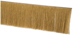 PRO-SOURCE - 1/2" Back Strip Brush Width, Stainless Steel Back Strip Brush - 6" Bristle Length, Brass, 72" OAL - Exact Tooling