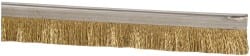 PRO-SOURCE - 5/16" Back Strip Brush Width, Stainless Steel Back Strip Brush - 1" Bristle Length, Stainless Steel, 36" OAL - Exact Tooling