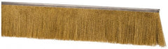 PRO-SOURCE - 5/16" Back Strip Brush Width, Stainless Steel Back Strip Brush - 4" Bristle Length, Stainless Steel, 36" OAL - Exact Tooling