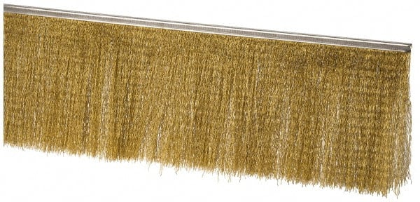 PRO-SOURCE - 5/16" Back Strip Brush Width, Stainless Steel Back Strip Brush - 6" Bristle Length, Stainless Steel, 36" OAL - Exact Tooling
