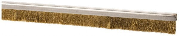 PRO-SOURCE - 5/16" Back Strip Brush Width, Stainless Steel Back Strip Brush - 1" Bristle Length, Stainless Steel, 72" OAL - Exact Tooling