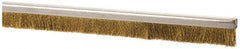 PRO-SOURCE - 5/16" Back Strip Brush Width, Stainless Steel Back Strip Brush - 1" Bristle Length, Stainless Steel, 72" OAL - Exact Tooling