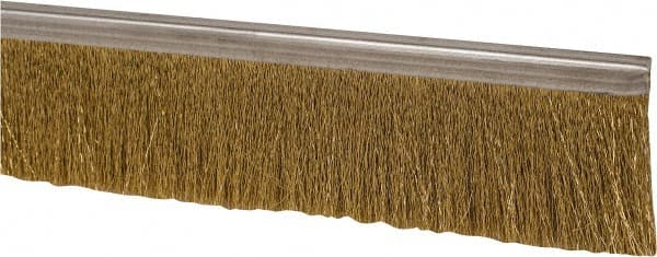 PRO-SOURCE - 5/16" Back Strip Brush Width, Stainless Steel Back Strip Brush - 2" Bristle Length, Stainless Steel, 72" OAL - Exact Tooling