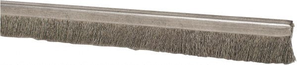 PRO-SOURCE - 5/16" Back Strip Brush Width, Stainless Steel Back Strip Brush - 1" Bristle Length, Stainless Steel, 36" OAL - Exact Tooling