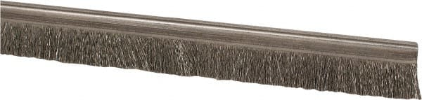 PRO-SOURCE - 5/16" Back Strip Brush Width, Stainless Steel Back Strip Brush - 1" Bristle Length, Stainless Steel, 72" OAL - Exact Tooling