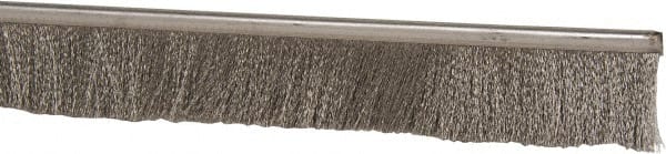 PRO-SOURCE - 5/16" Back Strip Brush Width, Stainless Steel Back Strip Brush - 2" Bristle Length, Stainless Steel, 72" OAL - Exact Tooling