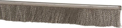 PRO-SOURCE - 5/16" Back Strip Brush Width, Stainless Steel Back Strip Brush - 2" Bristle Length, Stainless Steel, 72" OAL - Exact Tooling
