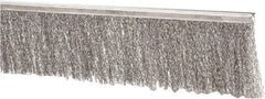 PRO-SOURCE - 5/16" Back Strip Brush Width, Stainless Steel Back Strip Brush - 3" Bristle Length, Stainless Steel, 72" OAL - Exact Tooling
