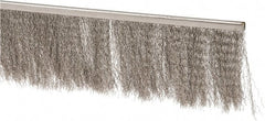 PRO-SOURCE - 5/16" Back Strip Brush Width, Stainless Steel Back Strip Brush - 4" Bristle Length, Stainless Steel, 72" OAL - Exact Tooling