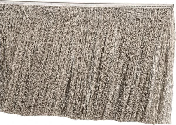 PRO-SOURCE - 1/2" Back Strip Brush Width, Stainless Steel Back Strip Brush - 6" Bristle Length, Stainless Steel, 36" OAL - Exact Tooling