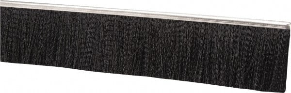 PRO-SOURCE - 1/2" Back Strip Brush Width, Stainless Steel Back Strip Brush - 2" Bristle Length, Nylon, 36" OAL - Exact Tooling