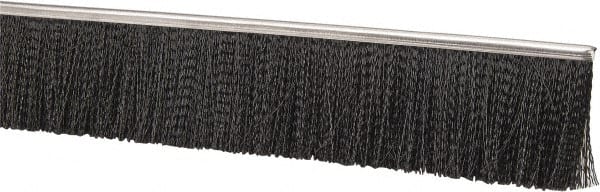 PRO-SOURCE - 1/2" Back Strip Brush Width, Stainless Steel Back Strip Brush - 4" Bristle Length, Nylon, 36" OAL - Exact Tooling