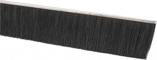 PRO-SOURCE - 1/2" Back Strip Brush Width, Stainless Steel Back Strip Brush - 3" Bristle Length, Nylon, 72" OAL - Exact Tooling