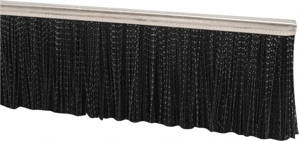PRO-SOURCE - 7/8" Back Strip Brush Width, Stainless Steel Back Strip Brush - 3" Bristle Length, Nylon, 36" OAL - Exact Tooling