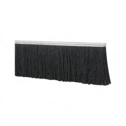 Value Collection - 5/16" Back Strip Brush Width, Stainless Steel Back Strip Brush - 4" Bristle Length, Nylon, 36" OAL - Exact Tooling