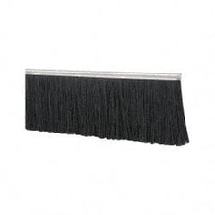 Value Collection - 5/16" Back Strip Brush Width, Stainless Steel Back Strip Brush - 4" Bristle Length, Nylon, 36" OAL - Exact Tooling