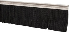 PRO-SOURCE - 5/16" Back Strip Brush Width, Stainless Steel Back Strip Brush - 2" Bristle Length, Nylon, 72" OAL - Exact Tooling