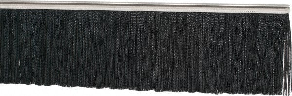 PRO-SOURCE - 5/16" Back Strip Brush Width, Stainless Steel Back Strip Brush - 4" Bristle Length, Nylon, 72" OAL - Exact Tooling