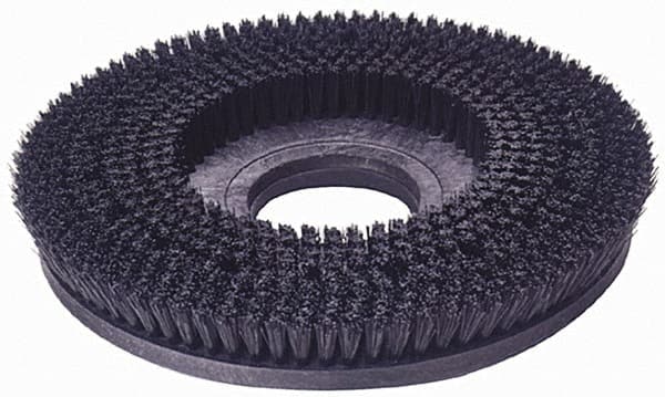 Made in USA - 20" Diam Floor Brush - 18" Machine, Polypropylene - Exact Tooling