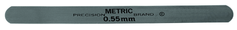 Metric Steel Feeler Gage Pack (PACK OF 10) - 0.35mm - 12.7mm x 127mm - C1095 Spring Steel - Exact Tooling